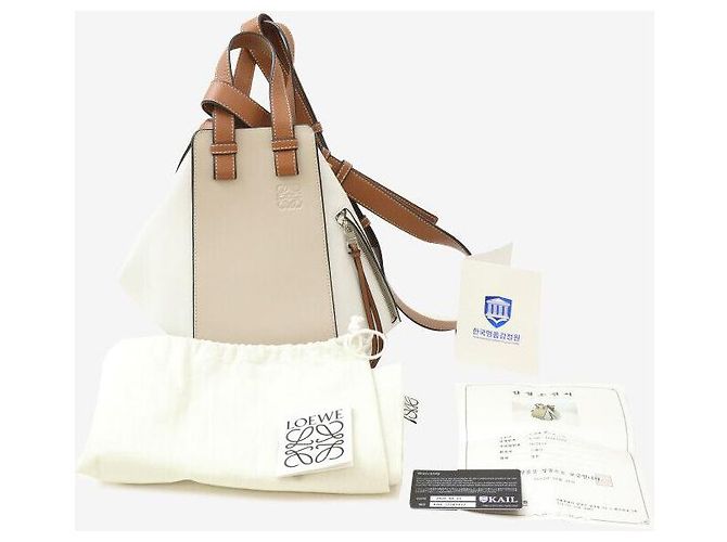 Loewe Classic Calfskin Hammock Bag Small Ivory - view 8