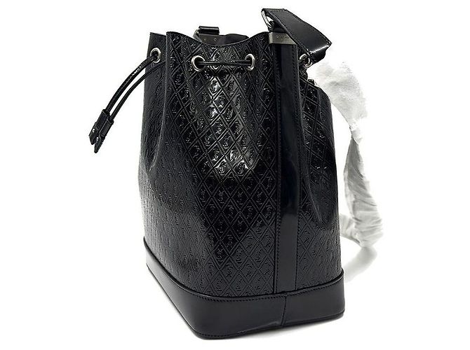 Saint Laurent Logo Bucket Bag Schwarz - Ansicht 2