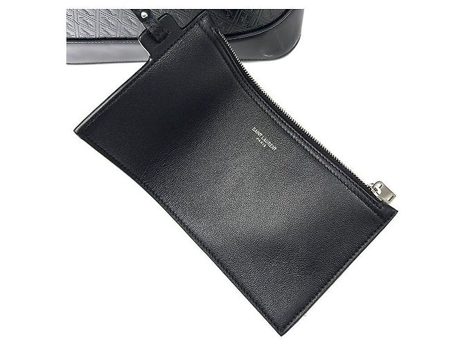 Saint Laurent Logo Bucket Bag Schwarz - Ansicht 6