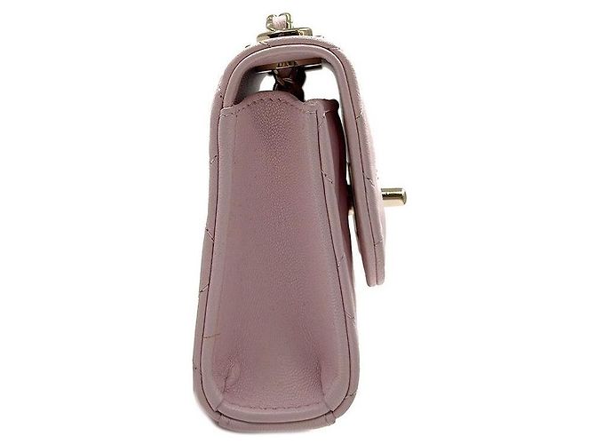 Trendy CC Chanel Borsa a tracolla mini CC alla moda in pelle di agnello Rosa - vista 3