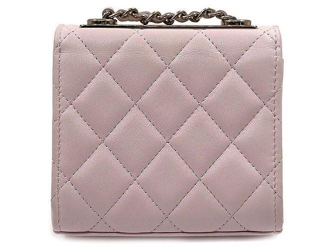 Trendy CC Chanel Borsa a tracolla mini CC alla moda in pelle di agnello Rosa - vista 4