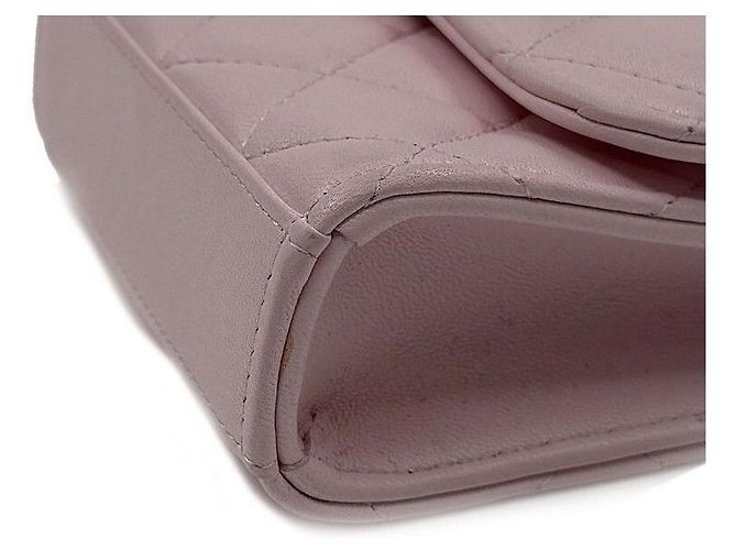 Trendy CC Chanel Borsa a tracolla mini CC alla moda in pelle di agnello Rosa - vista 5