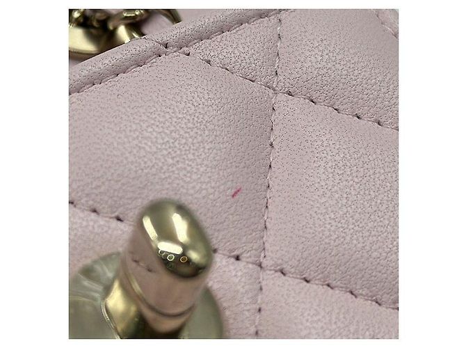 Trendy CC Chanel Borsa a tracolla mini CC alla moda in pelle di agnello Rosa - vista 7