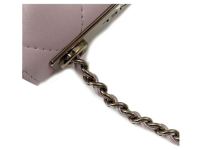 Trendy CC Chanel Borsa a tracolla mini CC alla moda in pelle di agnello Rosa - vista 9