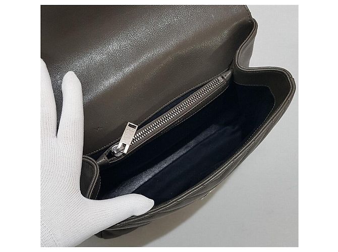 Saint Laurent Monogramm College Mittel Braun - Ansicht 8