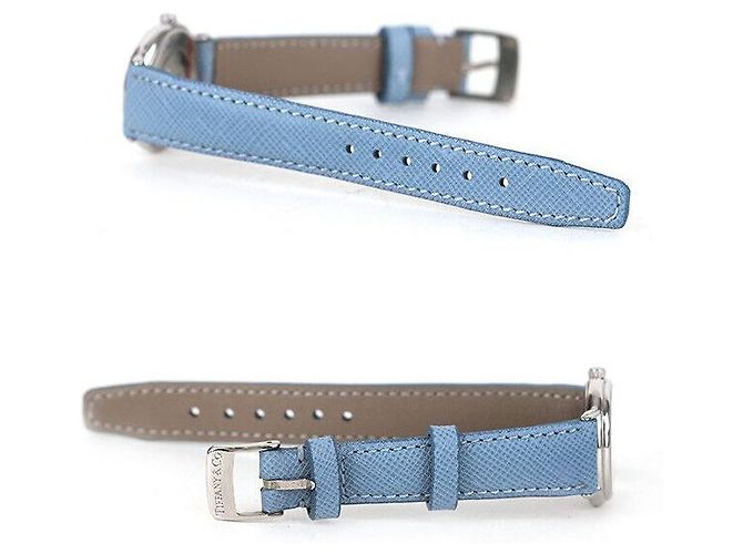 Tiffany & Co Pulseira de couro de aço clássico branco - vista 3