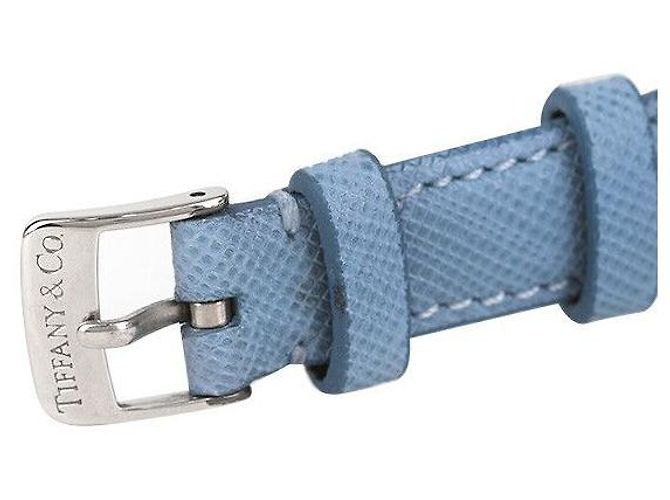 Tiffany & Co Pulseira de couro de aço clássico branco - vista 4