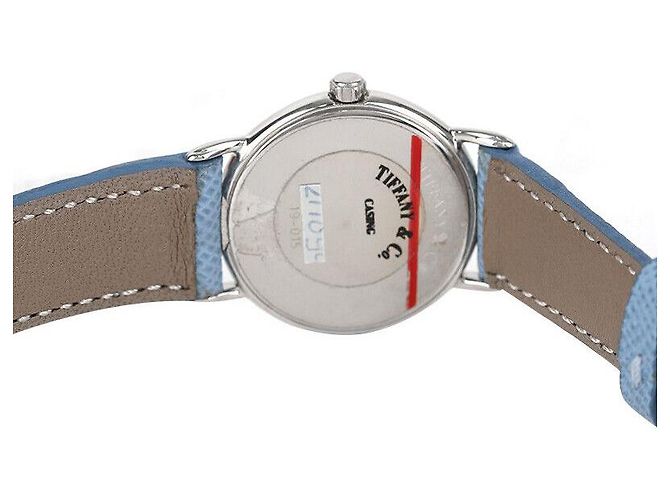 Tiffany & Co Pulseira de couro de aço clássico branco - vista 5