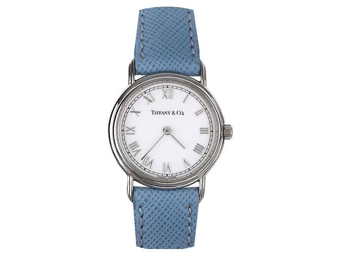 Tiffany & Co Pulseira de couro de aço clássico branco - vista 8