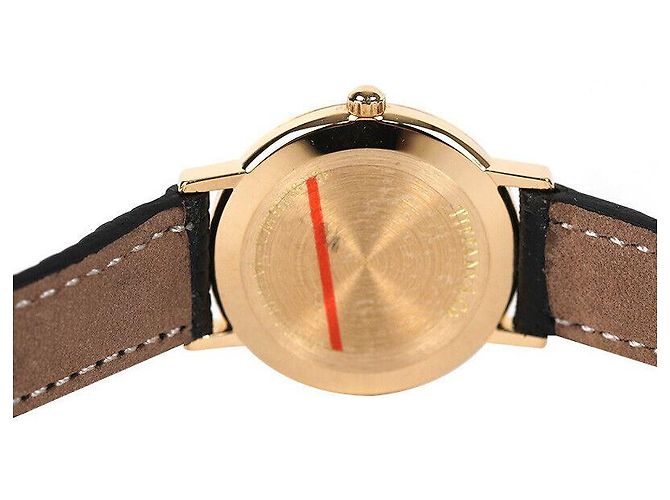 Tiffany & Co Classico Rotondo Oro Giallo Pelle Bianca Nera Nero - vista 5