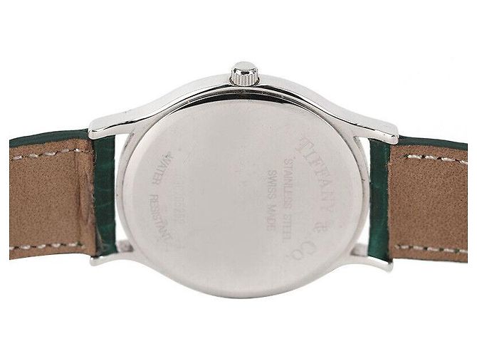 Tiffany & Co Pulseira de couro branco clássico preto - vista 4