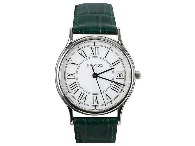 Tiffany & Co Pulseira de couro branco clássico preto - vista 8