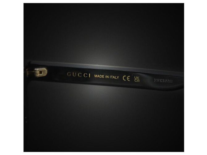 Gucci Óculos de sol redondos pretos - vista 6
