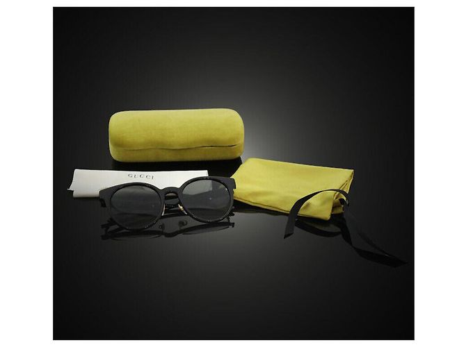 Gucci Óculos de sol redondos pretos - vista 8