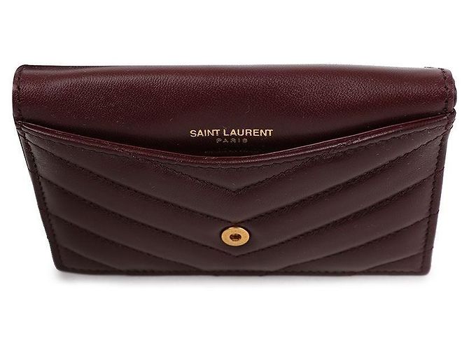 Saint Laurent Cassandra Fragment Flap Kartenetui Weiß - Ansicht 7