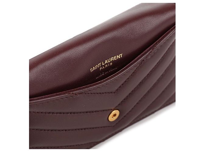 Saint Laurent Cassandra Fragment Flap Kartenetui Weiß - Ansicht 8