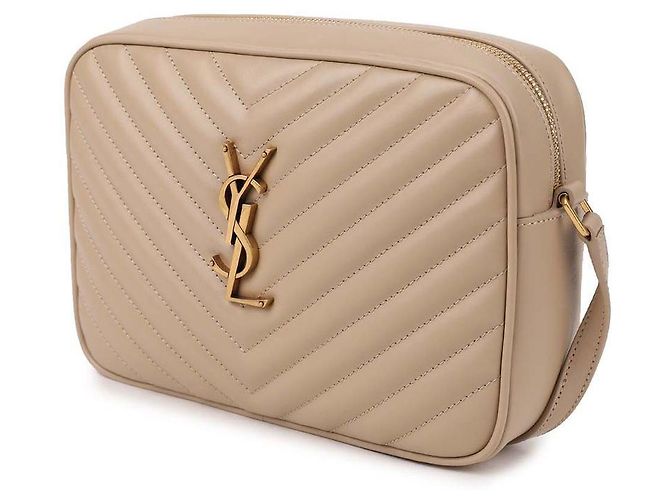 Saint Laurent Bolsa de câmera de couro acolchoado Marrom - vista 4