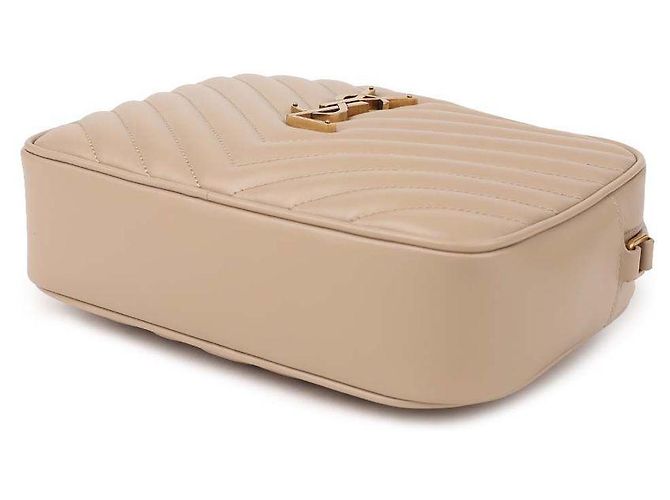 Saint Laurent Bolsa de câmera de couro acolchoado Marrom - vista 6