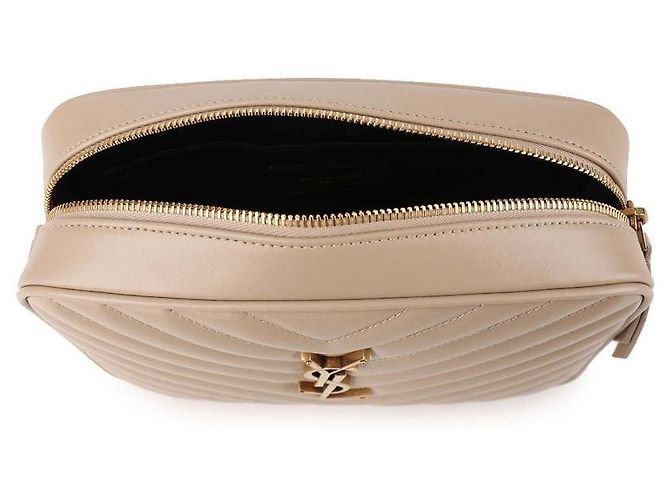 Saint Laurent Bolsa de câmera de couro acolchoado Marrom - vista 7