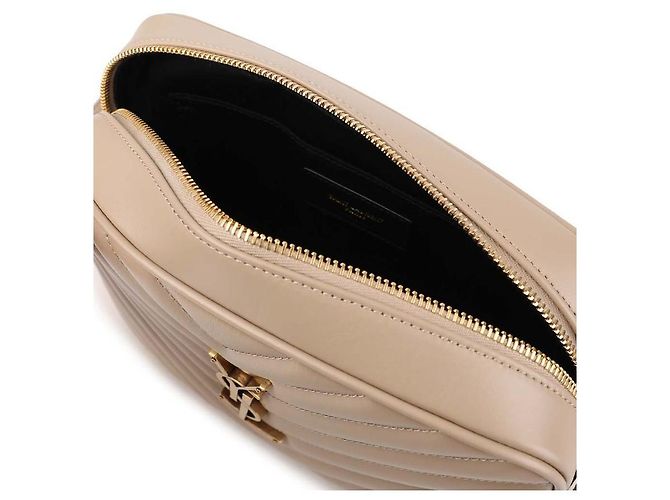 Saint Laurent Bolsa de câmera de couro acolchoado Marrom - vista 8