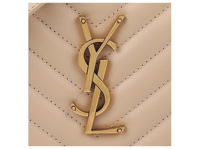 Saint Laurent Bolsa de câmera de couro acolchoado Marrom - vista 9