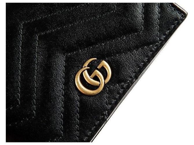 Gucci Damen GG Marmont Kartenetui Schwarz - Ansicht 10