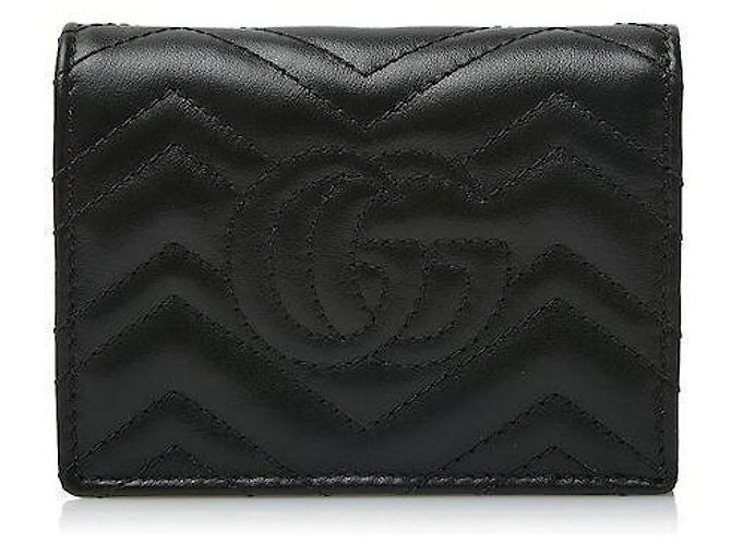 Gucci Damen GG Marmont Kartenetui Schwarz - Ansicht 6