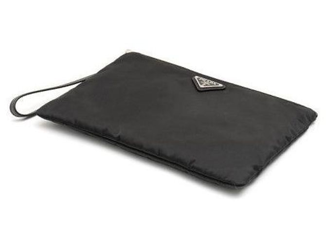 Prada Borsa Clutch in Re-Nylon Nera Nero - vista 6