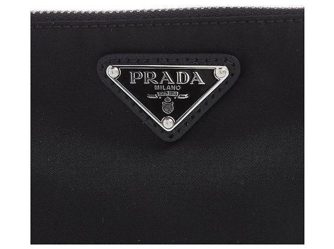 Prada Borsa Clutch in Re-Nylon Nera Nero - vista 9