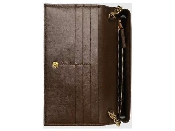 Gucci Borsa a Spalla Horsebit Change Wallet Marrone - vista 10