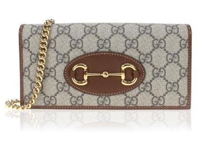 Gucci Borsa a Spalla Horsebit Change Wallet Marrone - vista 2