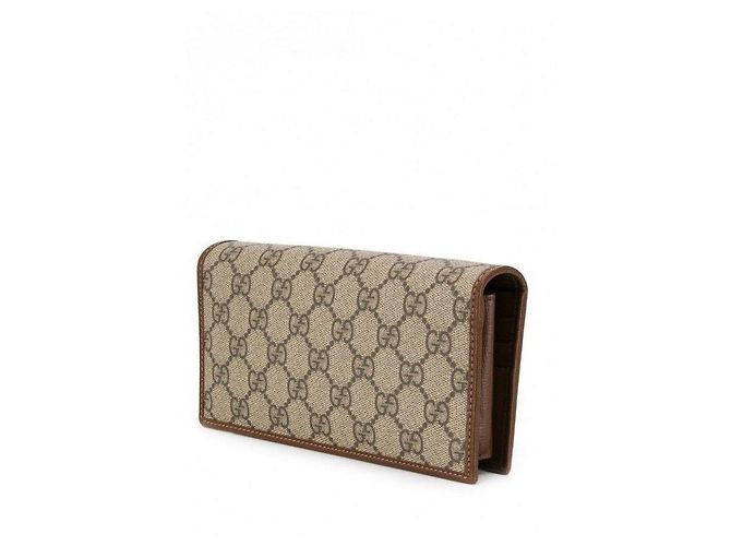 Gucci Borsa a Spalla Horsebit Change Wallet Marrone - vista 4