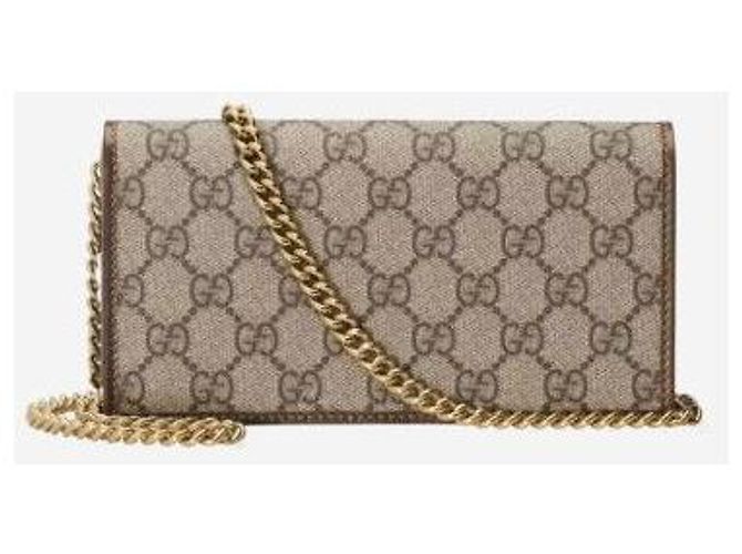 Gucci Borsa a Spalla Horsebit Change Wallet Marrone - vista 5