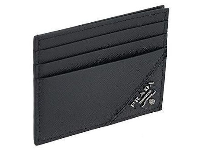 Prada Metall-Kartenhalter mit Logo Silber QME Schwarz - Ansicht 3