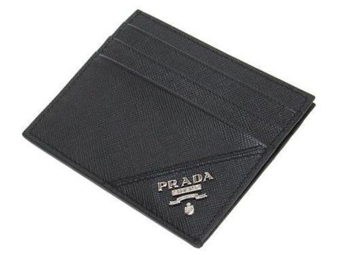 Prada Metall-Kartenhalter mit Logo Silber QME Schwarz - Ansicht 5