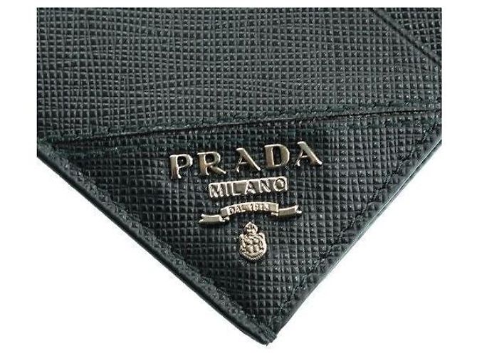 Prada Metall-Kartenhalter mit Logo Silber QME Schwarz - Ansicht 8