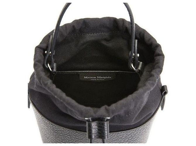 Maison Martin Margiela Borsa a secchiello con catena Maison Margiela piccola Nero - vista 10