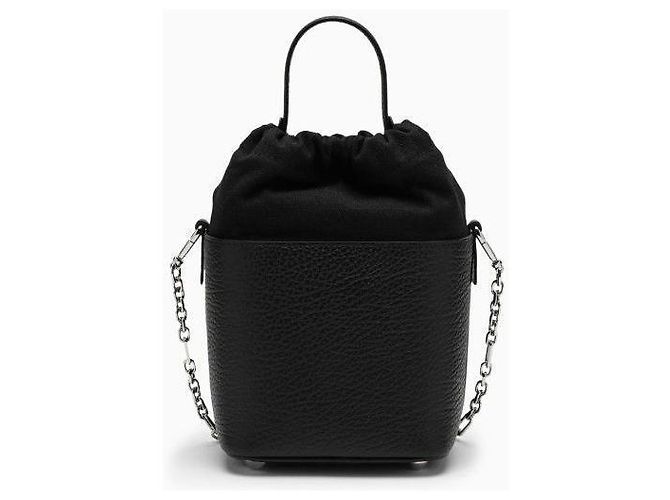Maison Martin Margiela Borsa a secchiello con catena Maison Margiela piccola Nero - vista 4