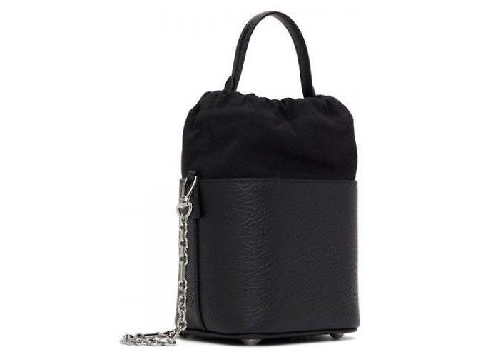 Maison Martin Margiela Borsa a secchiello con catena Maison Margiela piccola Nero - vista 5