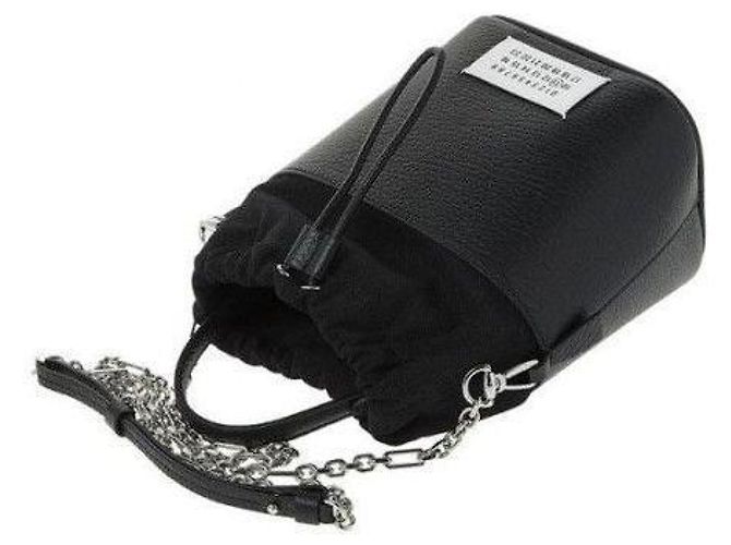 Maison Martin Margiela Borsa a secchiello con catena Maison Margiela piccola Nero - vista 6