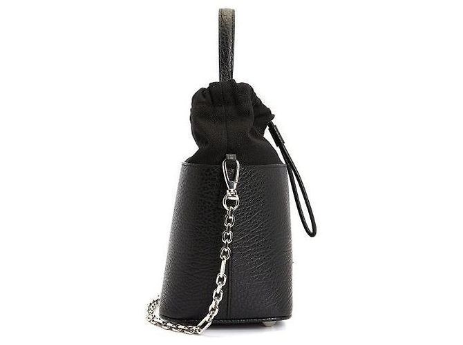 Maison Martin Margiela Borsa a secchiello con catena Maison Margiela piccola Nero - vista 7