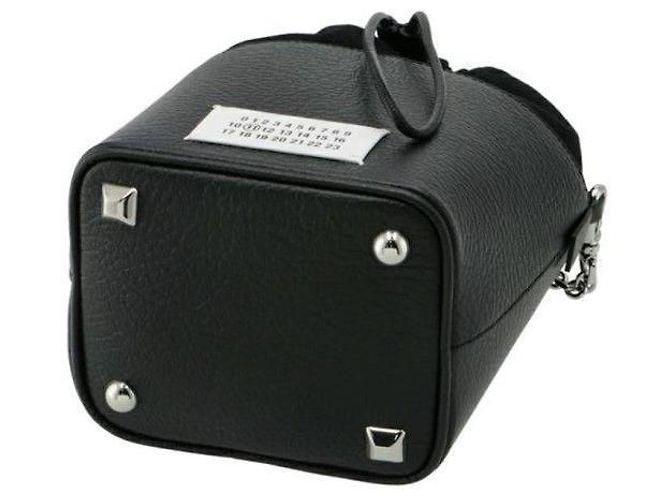 Maison Martin Margiela Borsa a secchiello con catena Maison Margiela piccola Nero - vista 8