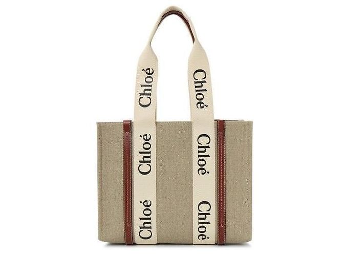 Chloé Borsa tote media in legno marrone - vista 2