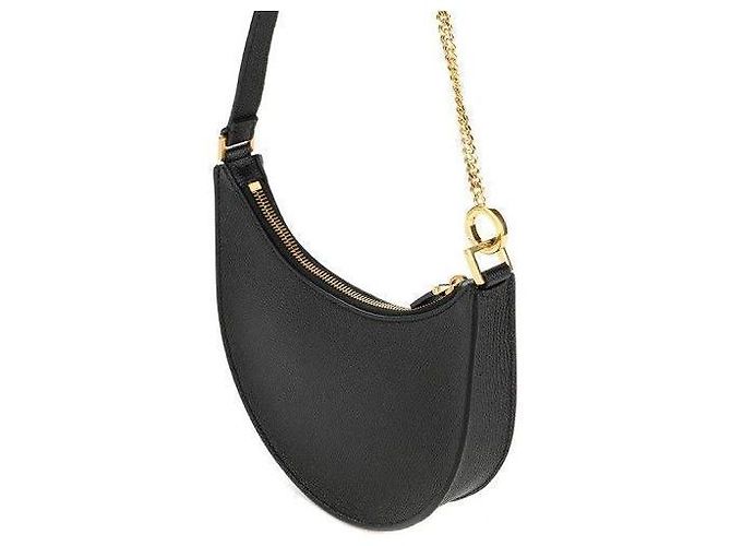 Valentino Borsa hobo con catena logo RQR Nero - vista 9