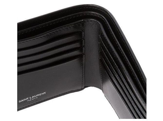 Saint Laurent Monogramm Ost-West Geldbörse Schwarz - Ansicht 10