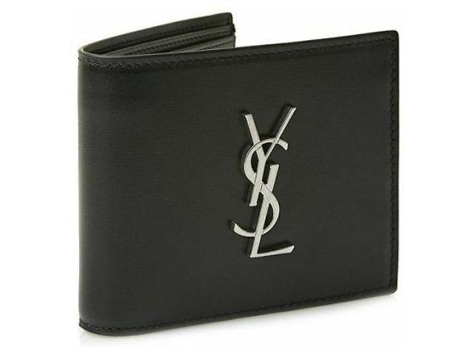 Saint Laurent Monogramm Ost-West Geldbörse Schwarz - Ansicht 3