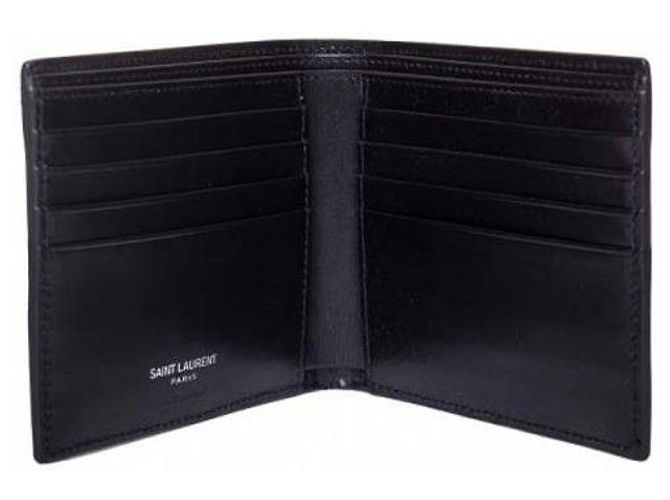 Saint Laurent Monogramm Ost-West Geldbörse Schwarz - Ansicht 5