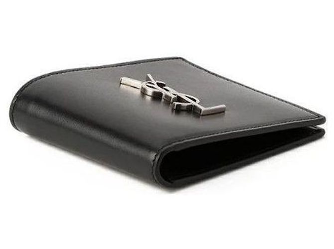 Saint Laurent Monogramm Ost-West Geldbörse Schwarz - Ansicht 6