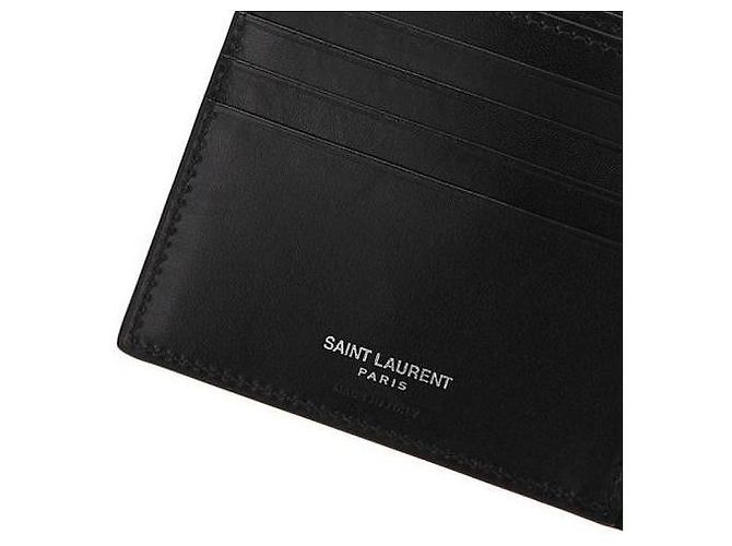 Saint Laurent Monogramm Ost-West Geldbörse Schwarz - Ansicht 7