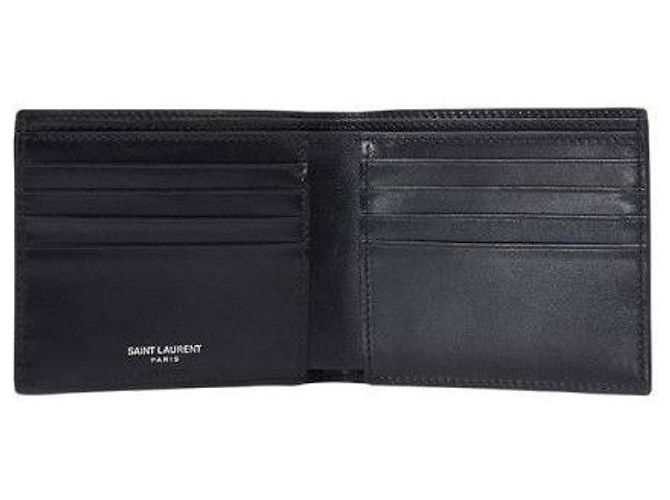 Saint Laurent Monogramm Ost-West Geldbörse Schwarz - Ansicht 8